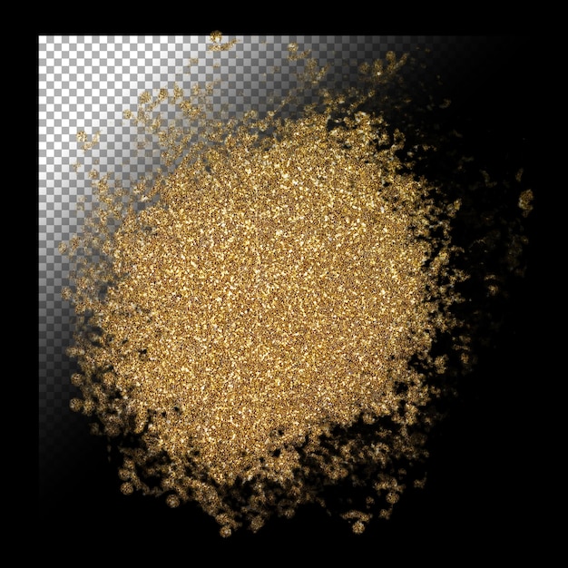 PSD glitter background on transparent background