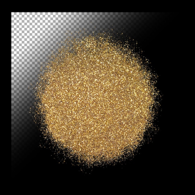 PSD glitter background on transparent background