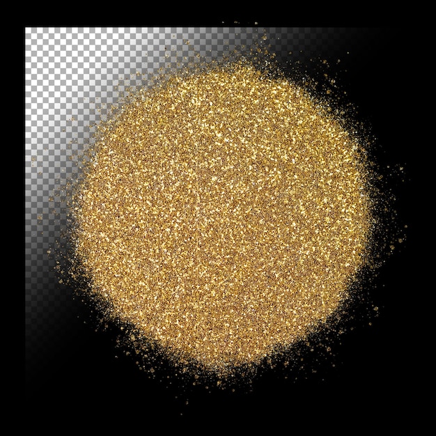 PSD glitter background on transparent background