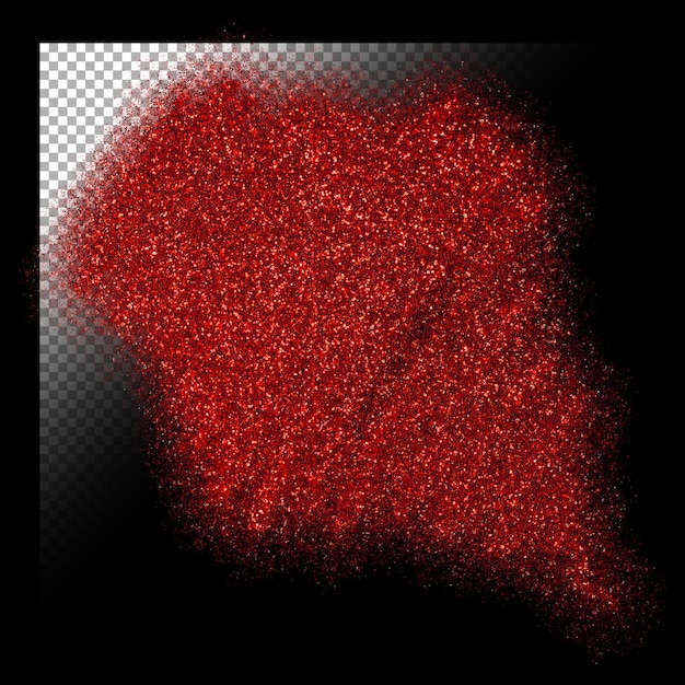 PSD glitter background on transparent background