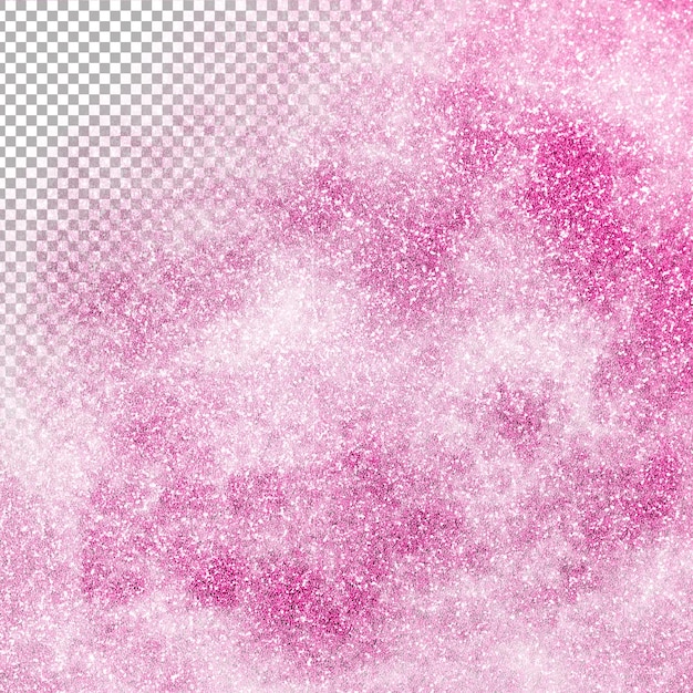 PSD glitter background on transparent background