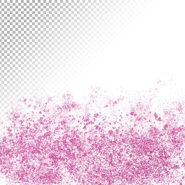 PSD glitter background on transparent background