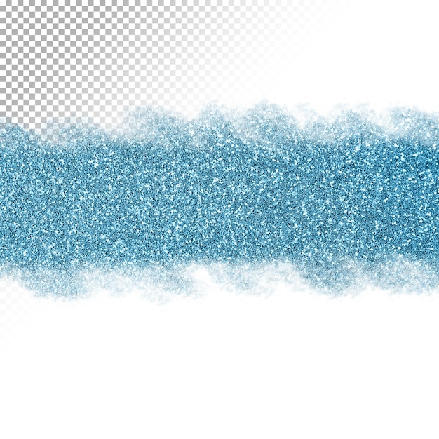 Glitter background on transparent background