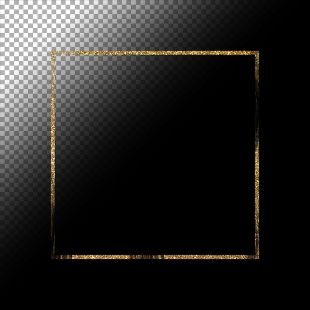 Glitter gold frame and abstract decoration