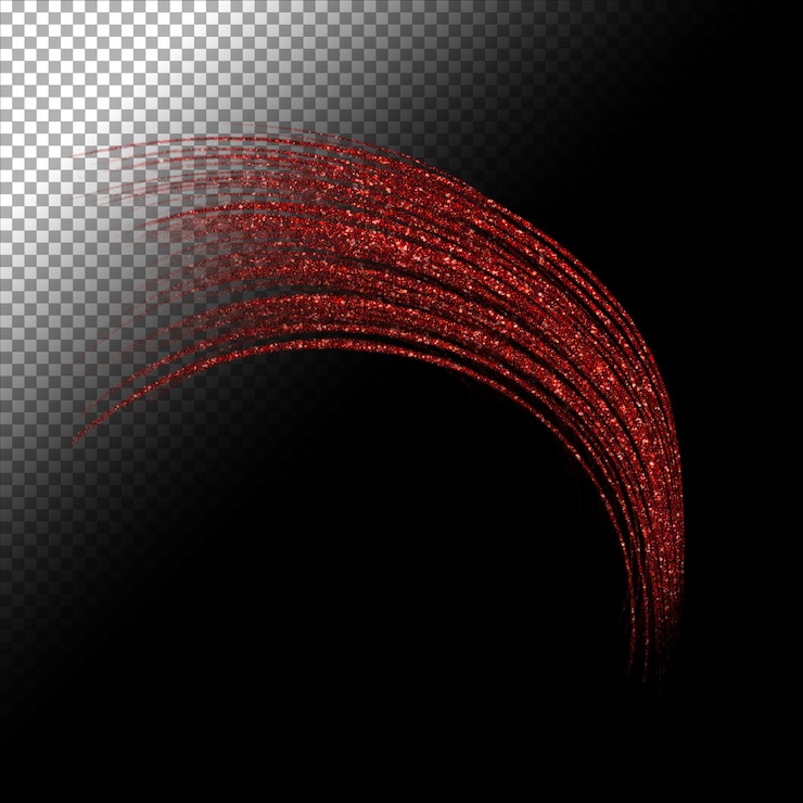 PSD glitter gold red frame and abstract decoration brush stroke