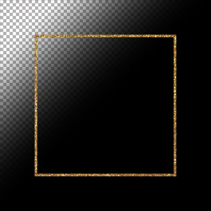 PSD glitter gouden frame en abstracte decoratie