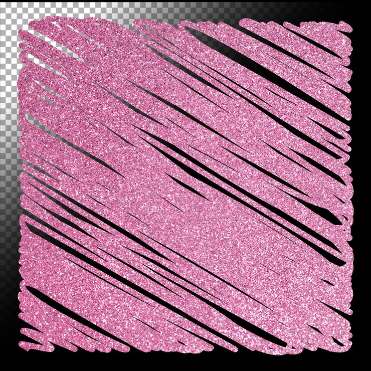 Glitter heart pink blink sparkle decoration pale valentine frame line out