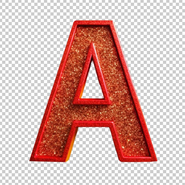 PSD glitter letter a