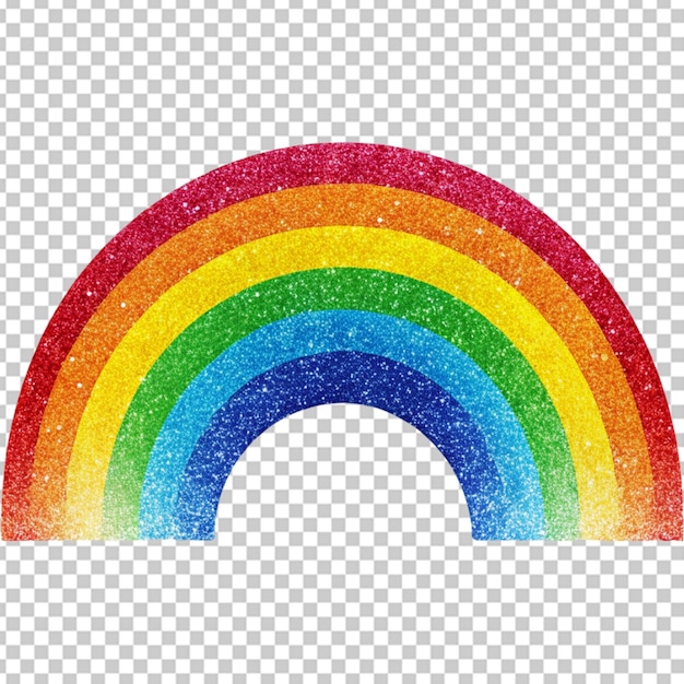 PSD glitter regenboog doorzichtige achtergrond