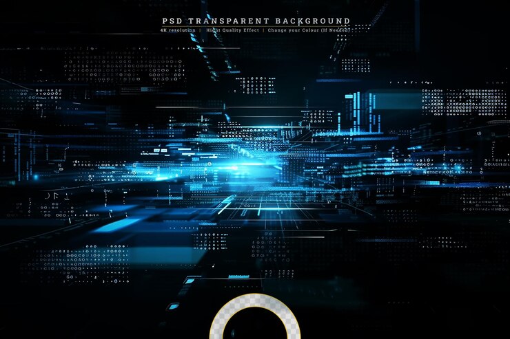 PSD global business internet network connection on transparent background