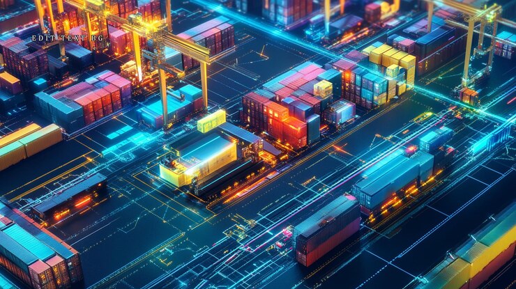 PSD global logistics network digitalized shipping containers transportation and automated cargo handling