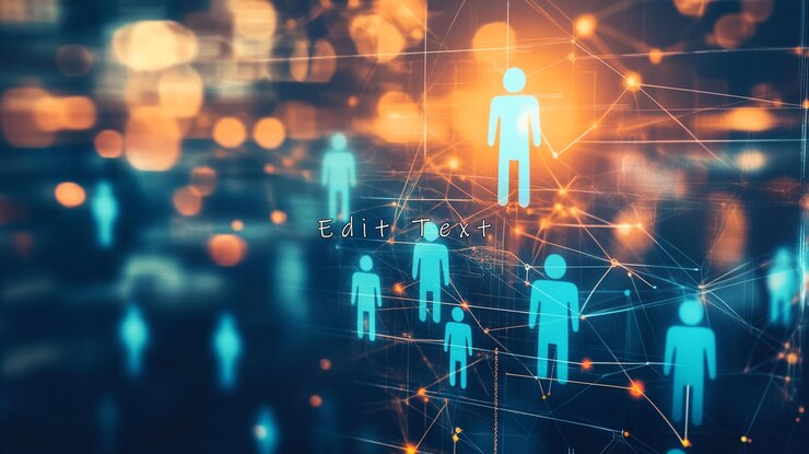 PSD global network connection people icons