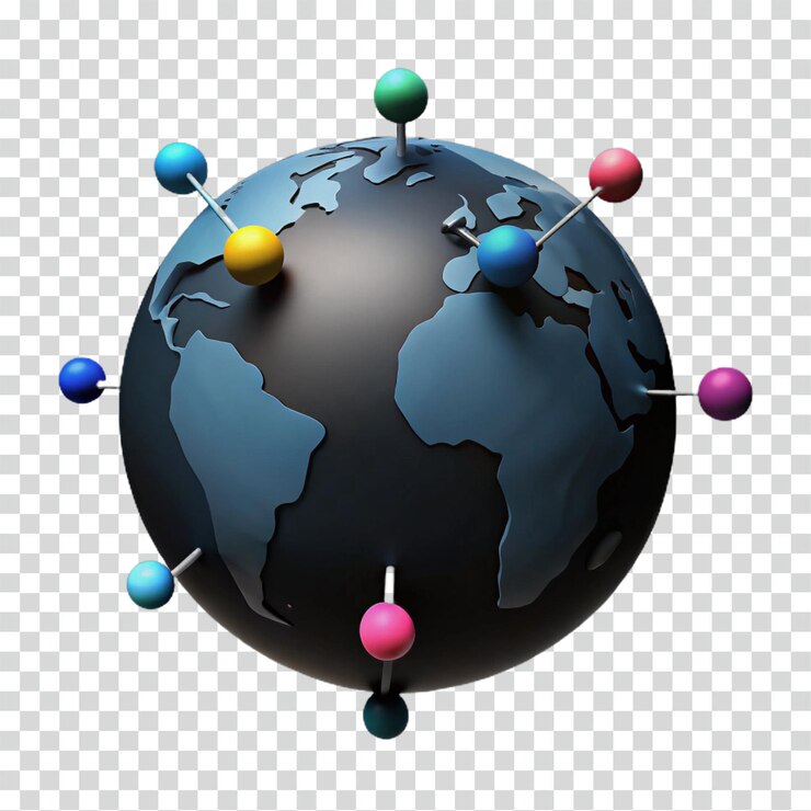 PSD global network connectivity a visual representation