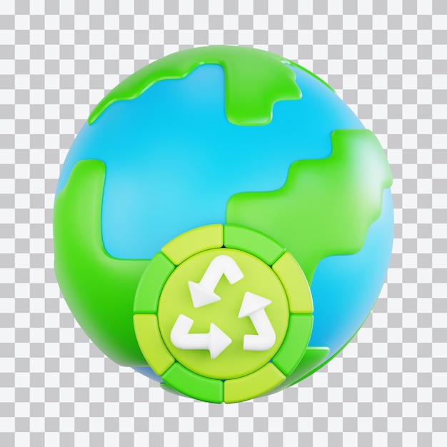 Global Recycling 3d Illustration