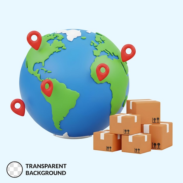 Global Shipping and Delivery Concept