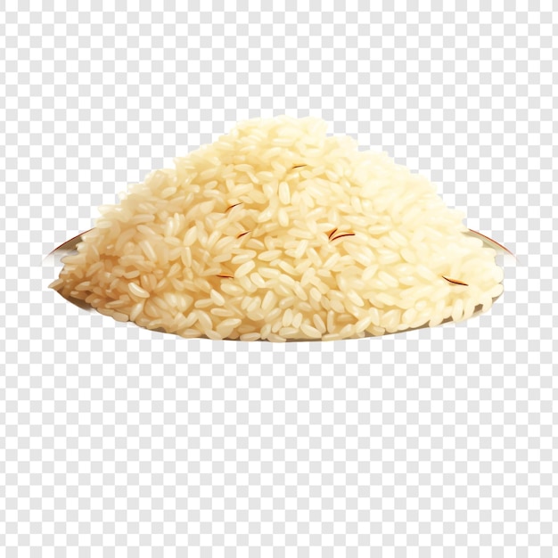 PSD glorified rice isolated on transparent background