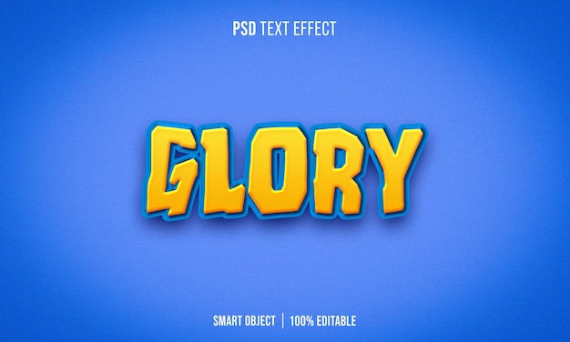 Glory 3D Text Effect