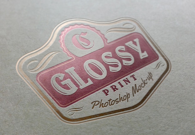 Glossy and fancy logo