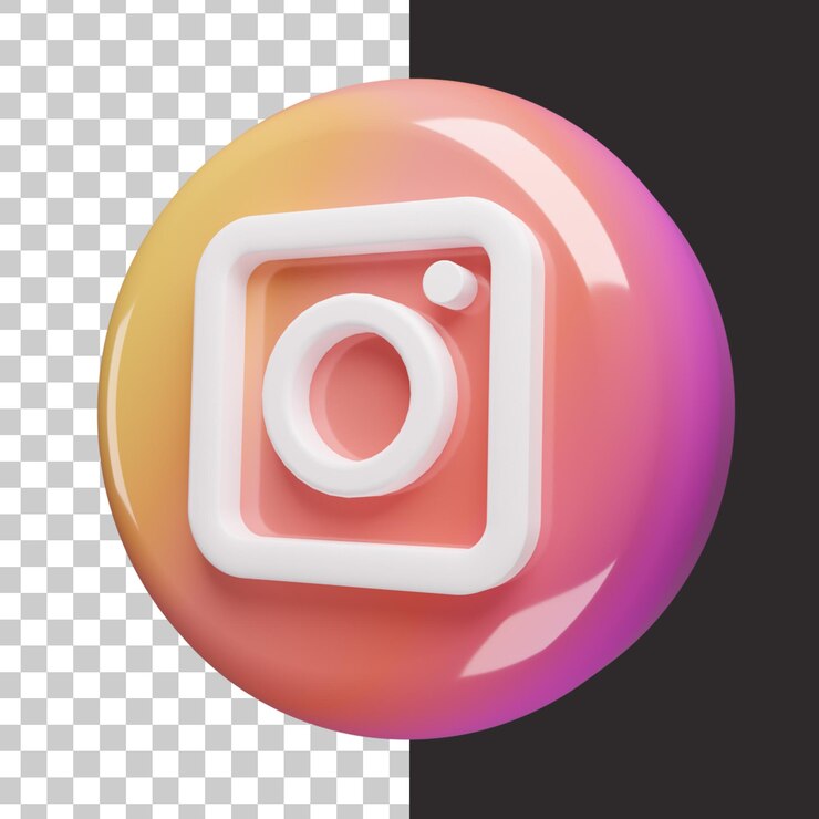 glossy instagram logo