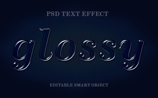 PSD glossy text effect