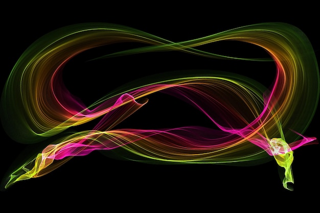 Glossy Waves abstract background