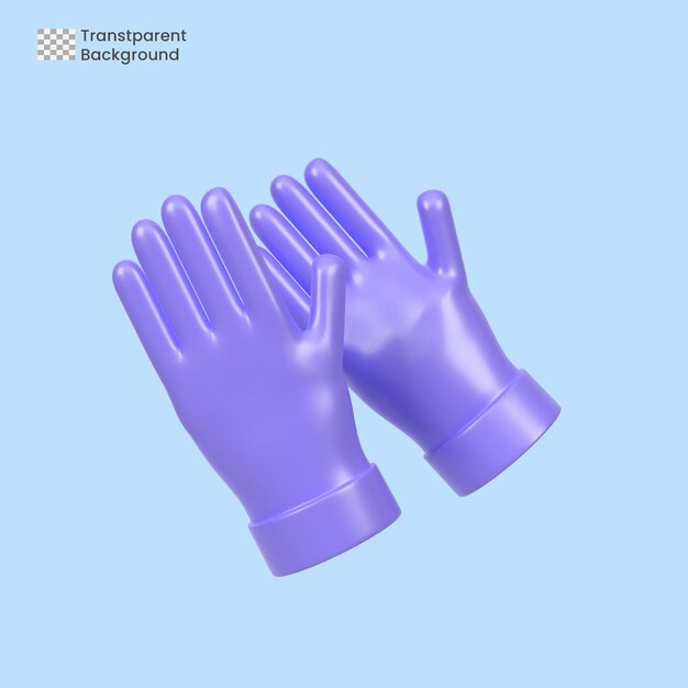 Gloves 3d icon