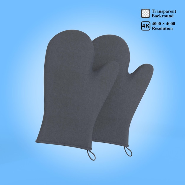 gloves kitchen 3d icon