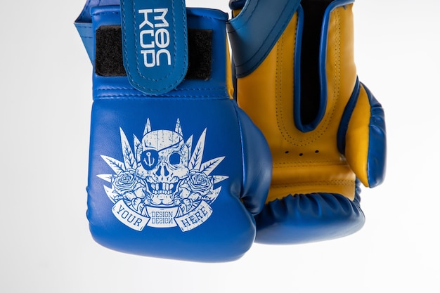 PSD gloves mock-up for boxing sport