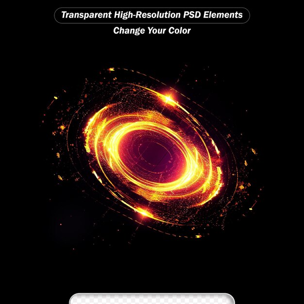 PSD effetto luminoso galassia scintillante universo a rotazione astratta