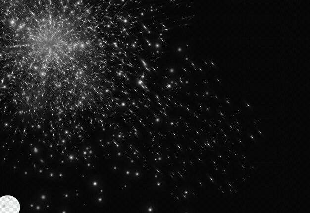 Glow light effect illustration christmas flash dust