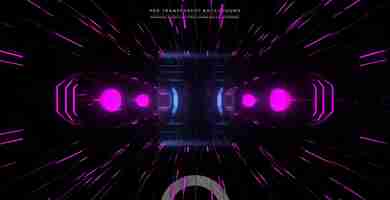 PSD glow neon pink laser beam cyber space