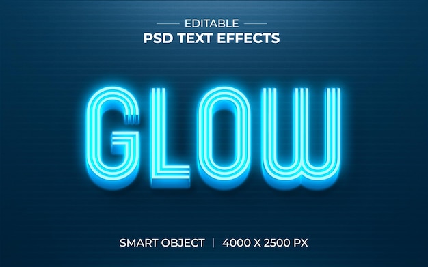 Glow PSD-teksteffect