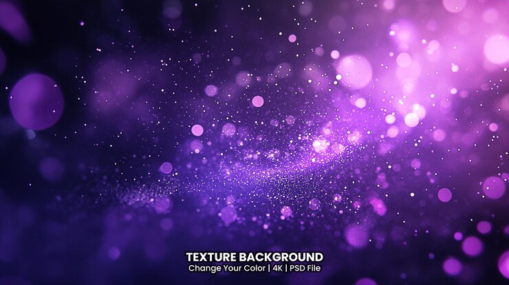 PSD glow purple dust particale glitter sparks abstract texture background