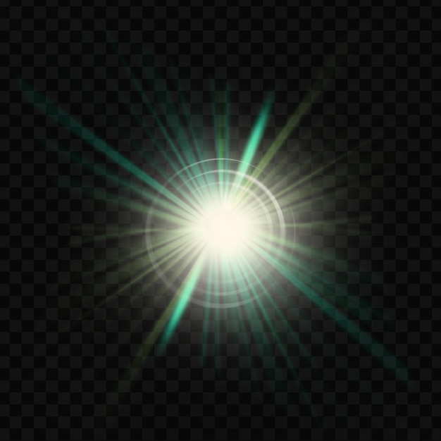 PSD glow star burst flare explosion light effect