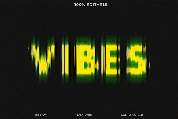 Glowing Blur Melt Text Style Effect