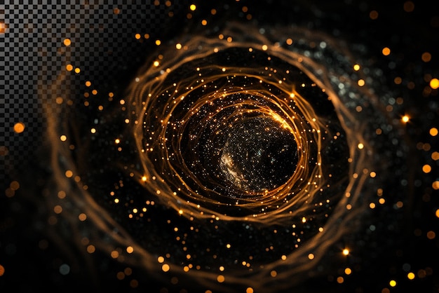 Glowing Cosmic Vortex