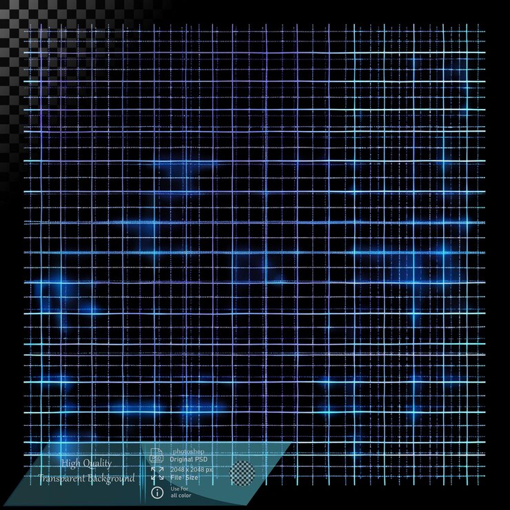 PSD glowing grid network