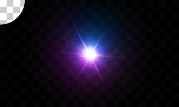 glowing light burst explosion transparent