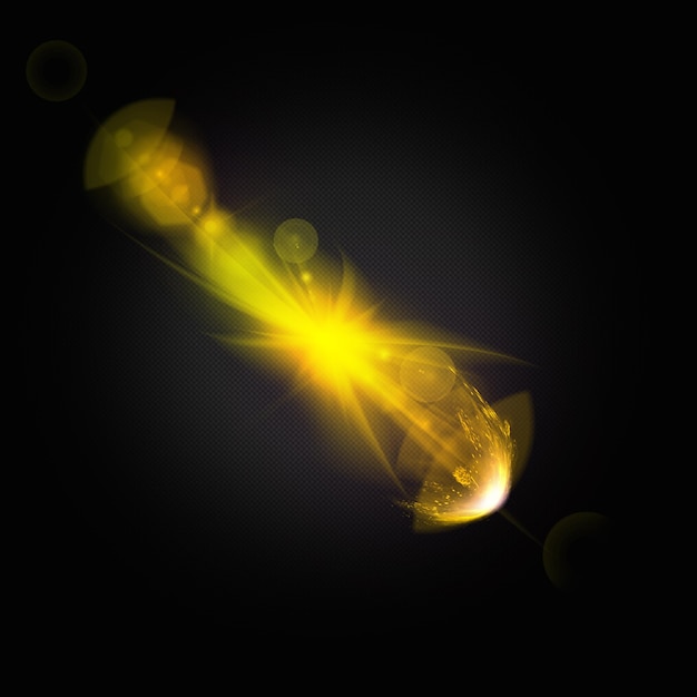 PSD glowing light explodes on a transparent background with ray transparent shining sun bright flash