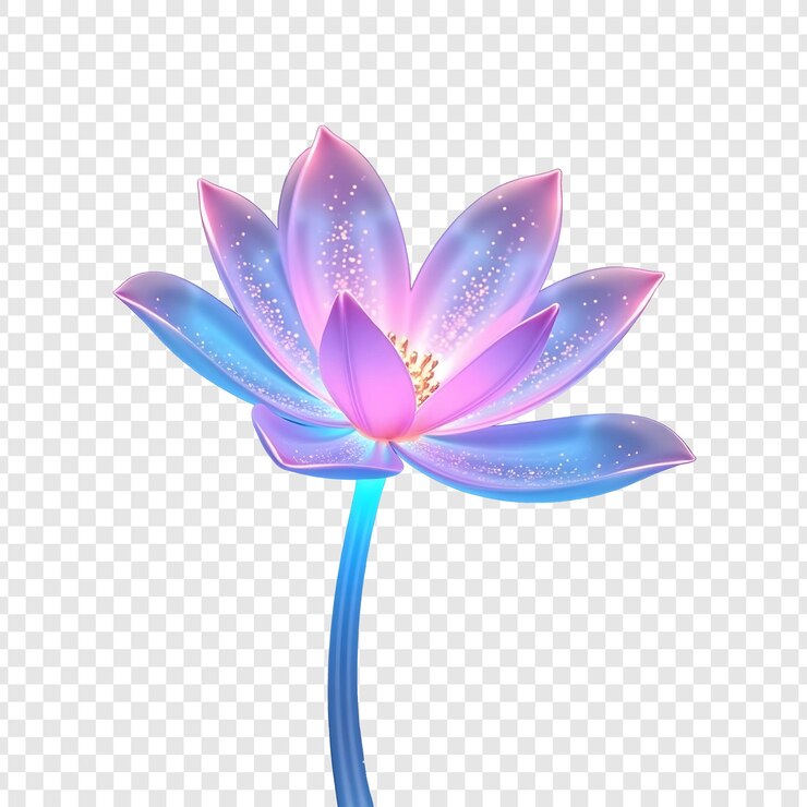PSD 發光的蓮花