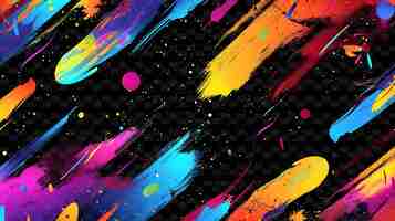 PSD glowing paint splatters and brush strokes layered paint spla y2k texture shape background decor art