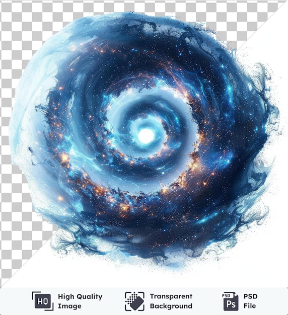 Glowing particle swirl vector symbol micro cosmos elements of this image furnished by nasa