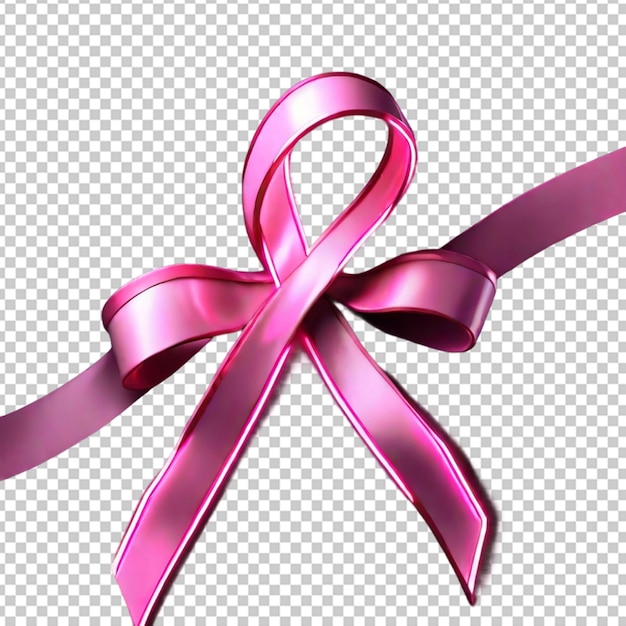PSD a glowing pink ribbon