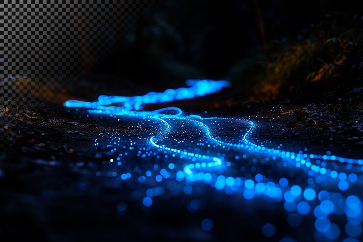PSD glowing river of light