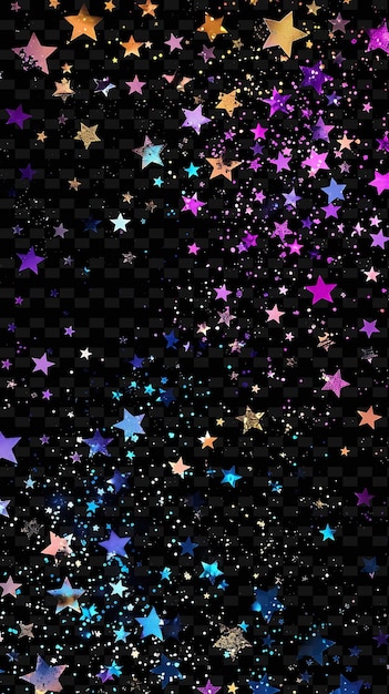 PSD glowing stars and constellations scattered across the compos y2k texture shape background decor art