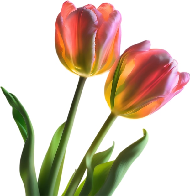 Glowing tulip close-up afbeelding van glowing tulp bloem