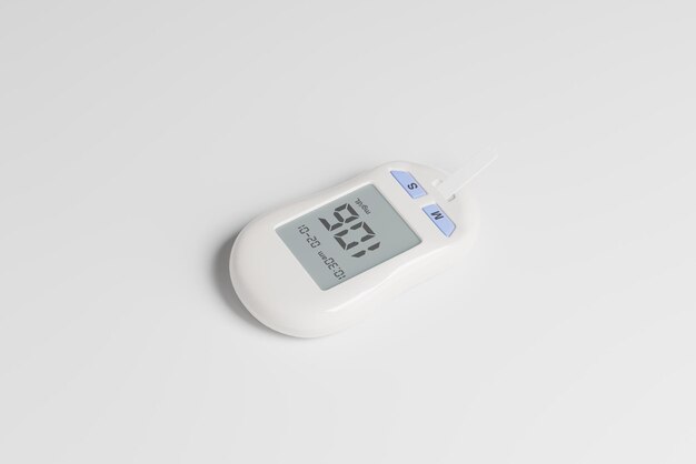 PSD glucose meter or glucometer screen mockups