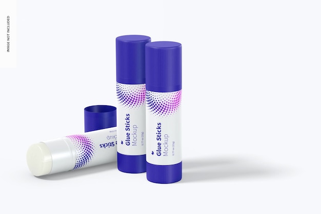 PSD glue sticks mockup