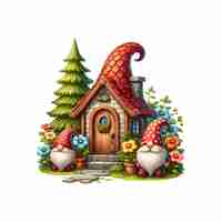 PSD gnome home clip art