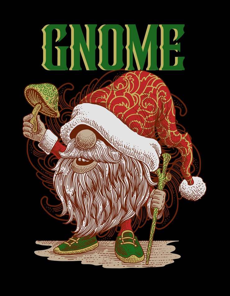 PSD gnome illustration artwork